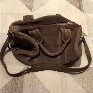 Alexander Wang Rocco Baby Duffel in Gray/Silver